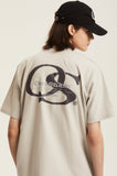 Odd Studio (オッドスタジオ) OS SERIF LOGO T-SHIRTS - SAND GRAY