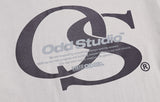 Odd Studio (オッドスタジオ) OS SERIF LOGO T-SHIRTS - SAND GRAY