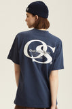 Odd Studio (オッドスタジオ) OS SERIF LOGO T-SHIRTS - DUST BLUE