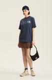 Odd Studio (オッドスタジオ) OS SERIF LOGO T-SHIRTS - DUST BLUE