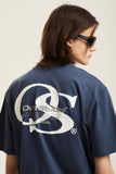 Odd Studio (オッドスタジオ) OS SERIF LOGO T-SHIRTS - DUST BLUE