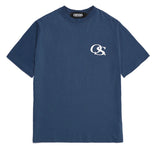 Odd Studio (オッドスタジオ) OS SERIF LOGO T-SHIRTS - DUST BLUE