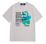 Odd Studio (オッドスタジオ) 3D BEAR PRINT T-SHIRT - SAND GRAY