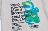 Odd Studio (オッドスタジオ) 3D BEAR PRINT T-SHIRT - SAND GRAY