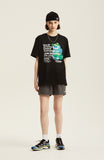 Odd Studio (オッドスタジオ) 3D BEAR PRINT T-SHIRT - BLACK