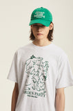 Odd Studio (オッドスタジオ) GARDEN PARTY DRAWING T-SHIRT - WHITE MELANGE