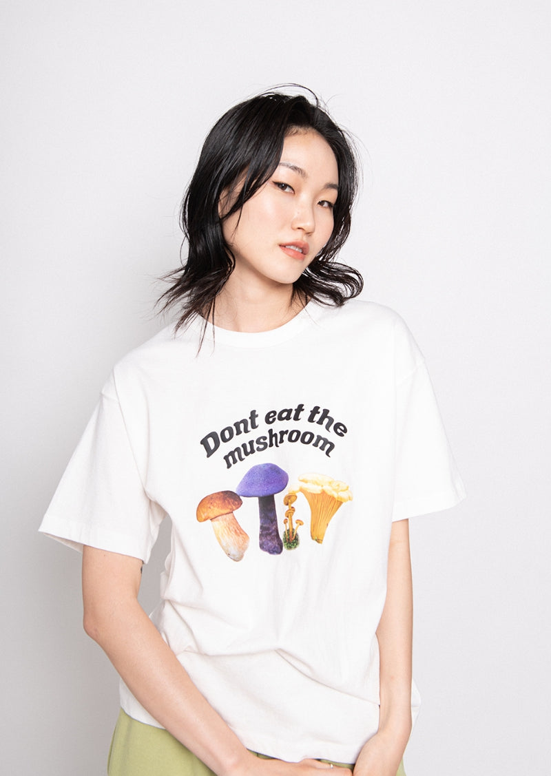 SPUNKY (スパンキー)  BIG MUSHROOM T-SHIRT (WHITE)