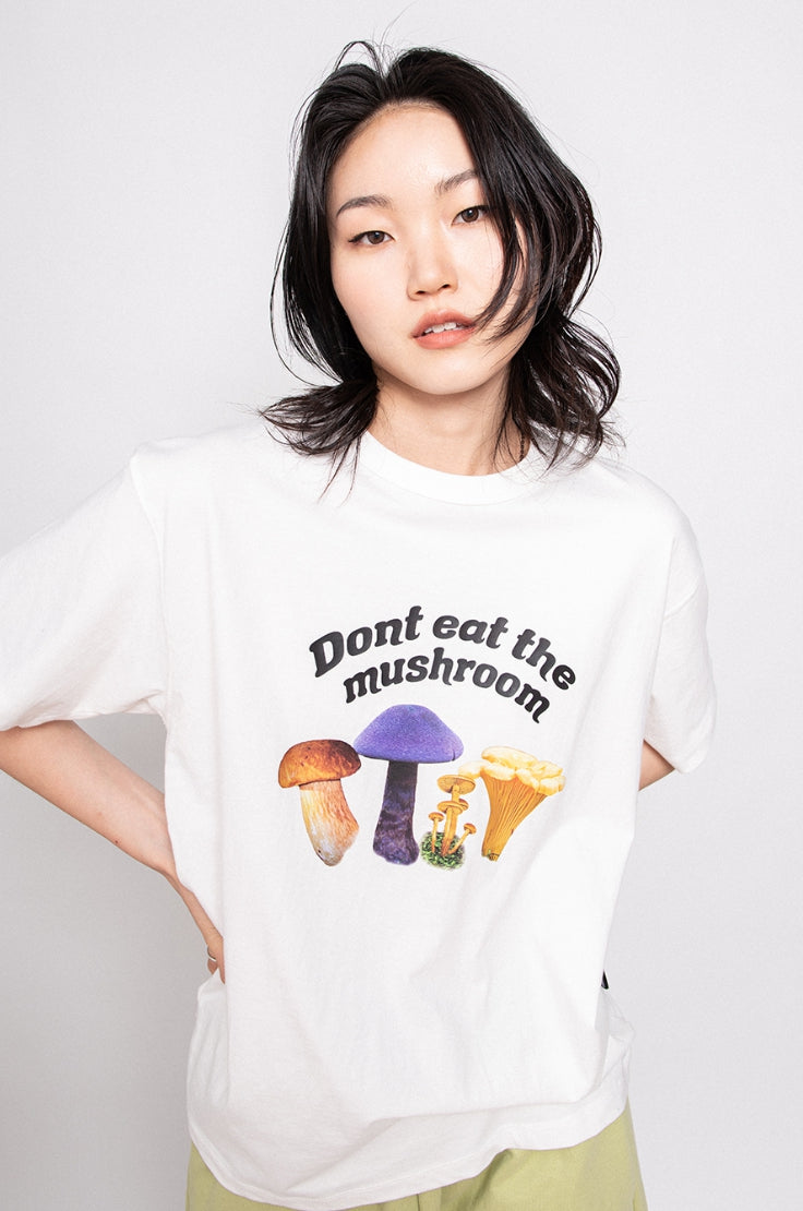 SPUNKY (スパンキー)  BIG MUSHROOM T-SHIRT (WHITE)