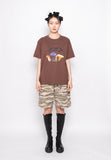 SPUNKY (スパンキー) BIG MUSHROOM T-SHIRT (BROWN)