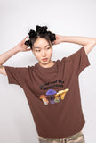 SPUNKY (スパンキー) BIG MUSHROOM T-SHIRT (BROWN)