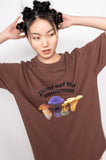 SPUNKY (スパンキー) BIG MUSHROOM T-SHIRT (BROWN)