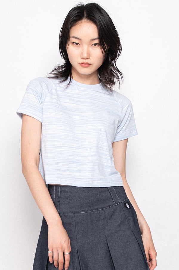 SPUNKY (スパンキー) MARBLING T-SHIRT (BLUE)