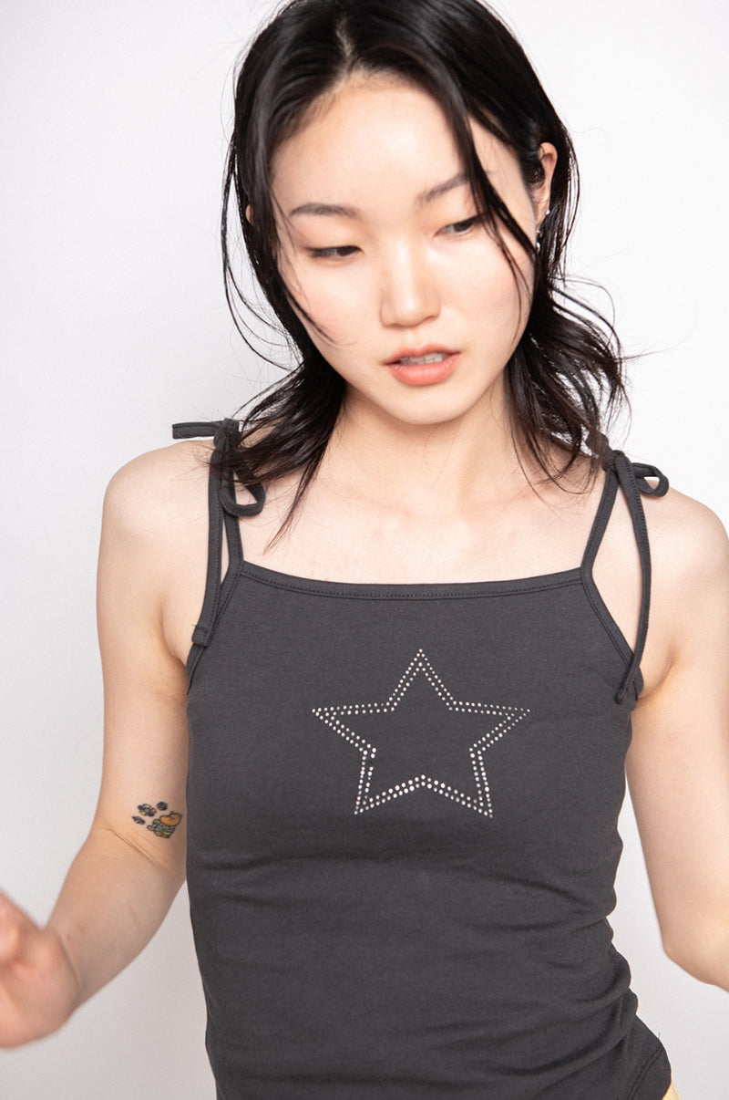 SPUNKY (スパンキー) STAR SLEEVELESS (CHARCOAL)