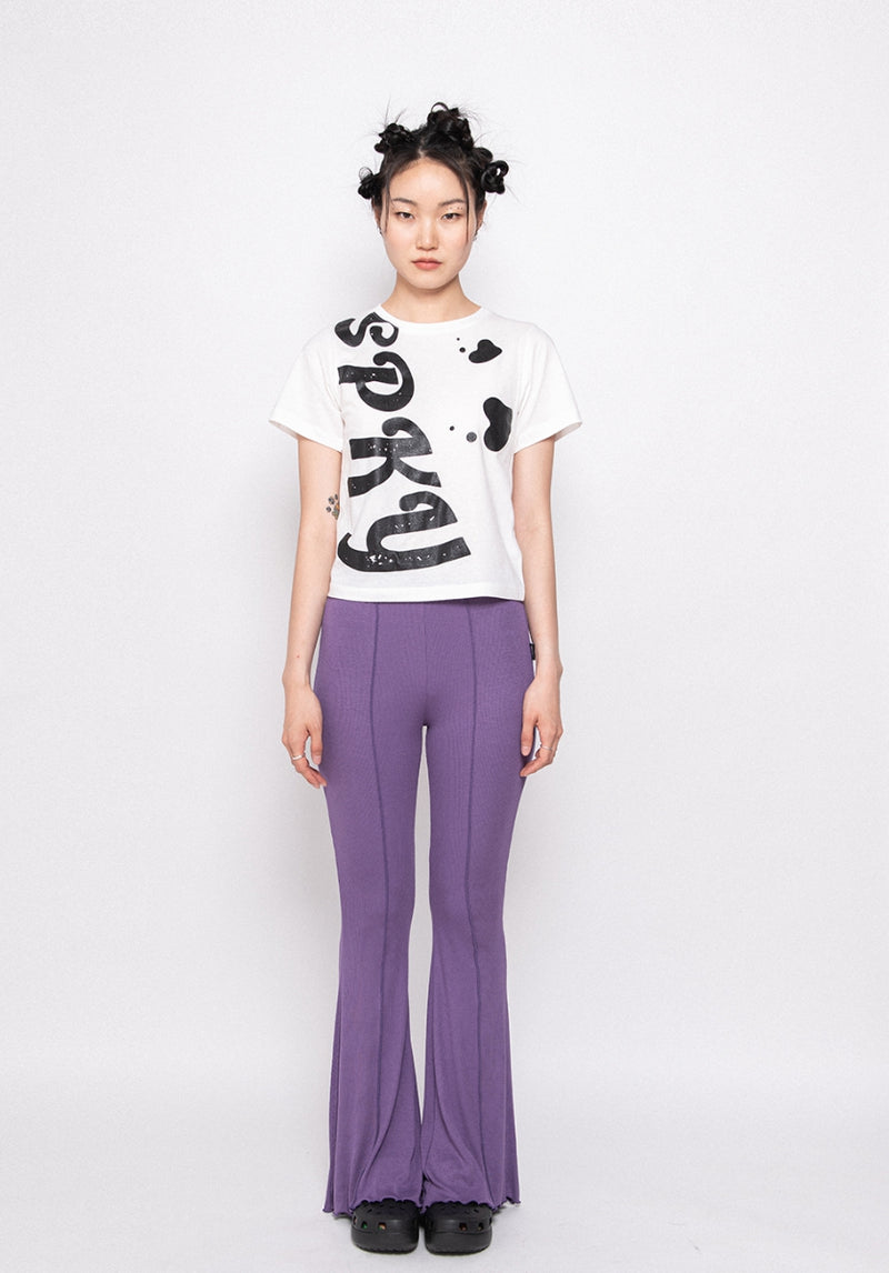 SPUNKY (スパンキー) WRAP LAYERED PANTS (PURPLE)