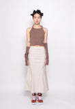 SPUNKY (スパンキー) STRAP MERMAID SKIRT (IVORY)