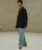 EZKATON (에즈카톤) Horn Loose Fit Jacket 2 Types YMOT6530