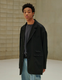 EZKATON (에즈카톤) Horn Loose Fit Jacket 2 Types YMOT6530