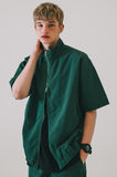 ダブルユーブイプロジェクト(WV PROJECT) Code short-sleeved jacket Green MJST7599