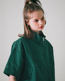 ダブルユーブイプロジェクト(WV PROJECT) Code short-sleeved jacket Green MJST7599