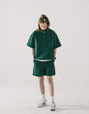 ダブルユーブイプロジェクト(WV PROJECT) Code short-sleeved jacket Green MJST7599