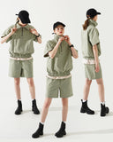 ダブルユーブイプロジェクト(WV PROJECT) Button Short-Sleeved Anorak Light Khaki MJST7580