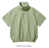 ダブルユーブイプロジェクト(WV PROJECT) Button Short-Sleeved Anorak Light Khaki MJST7580