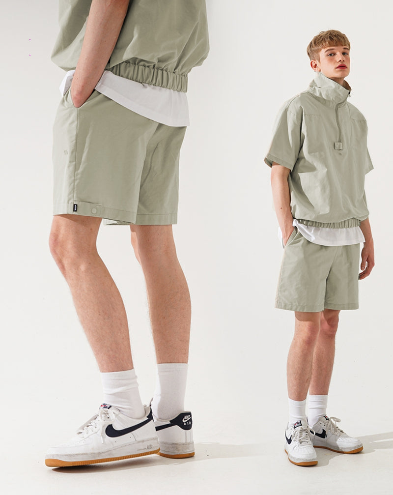 ダブルユーブイプロジェクト(WV PROJECT) Button Shorts Pants Gray Beige MJSP7581