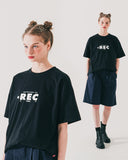 ダブルユーブイプロジェクト(WV PROJECT) Record short-sleeved shirt Black MJST7584