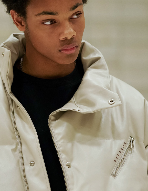 EZKATON (エズカートン)　 Az leather goose down short padding 2 types YMOT6531