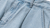 ダブルユーブイプロジェクト(WV PROJECT) Stevie denim shorts Light Blue MJSP7582