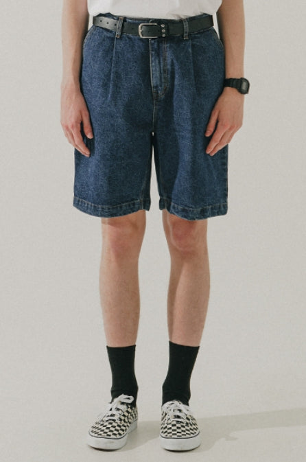 ダブルユーブイプロジェクト(WV PROJECT) Stevie denim shorts Blue MJSP7582