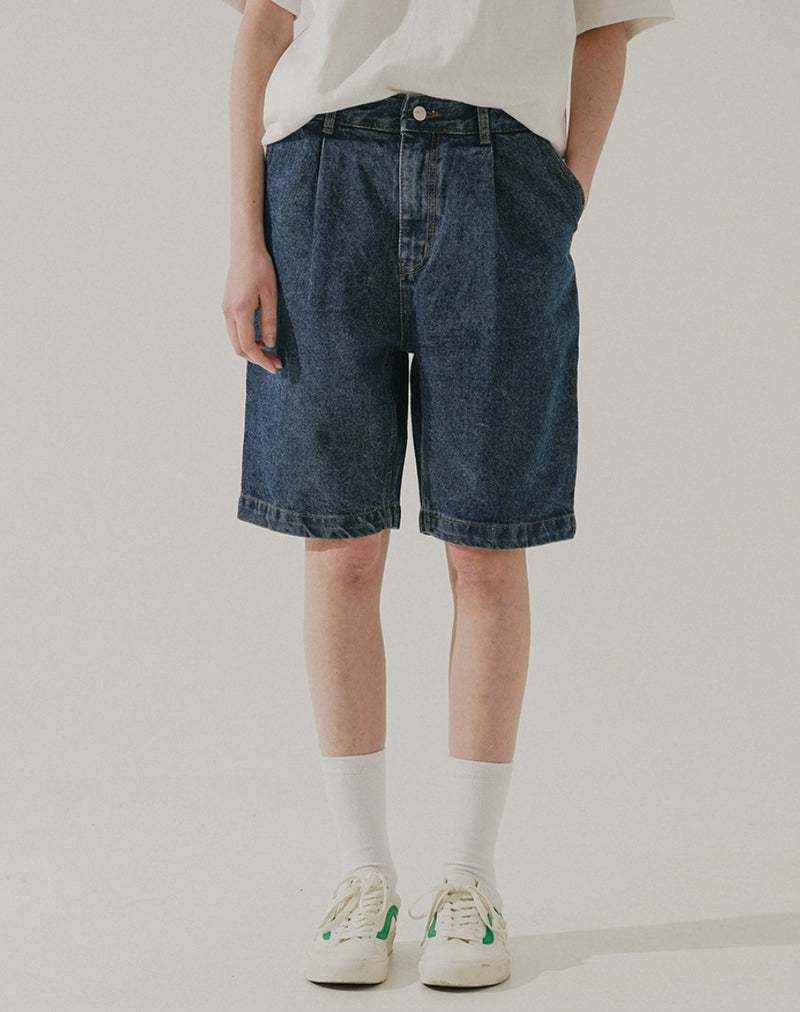 ダブルユーブイプロジェクト(WV PROJECT) Stevie denim shorts Blue MJSP7582