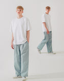 ダブルユーブイプロジェクト(WV PROJECT) Vine Cotton Banding Pants Blue JNLP7591