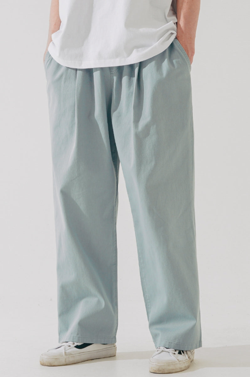 ダブルユーブイプロジェクト(WV PROJECT) Vine Cotton Banding Pants Blue JNLP7591