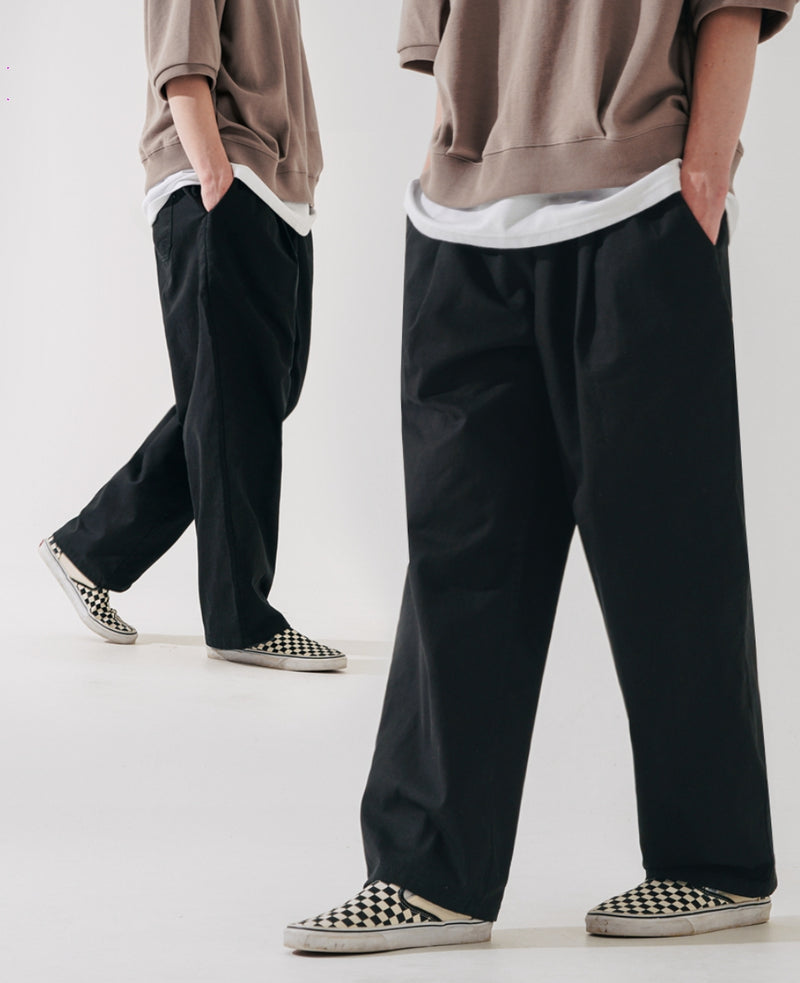 ダブルユーブイプロジェクト(WV PROJECT) Vine Cotton Banding Pants Black JNLP7591