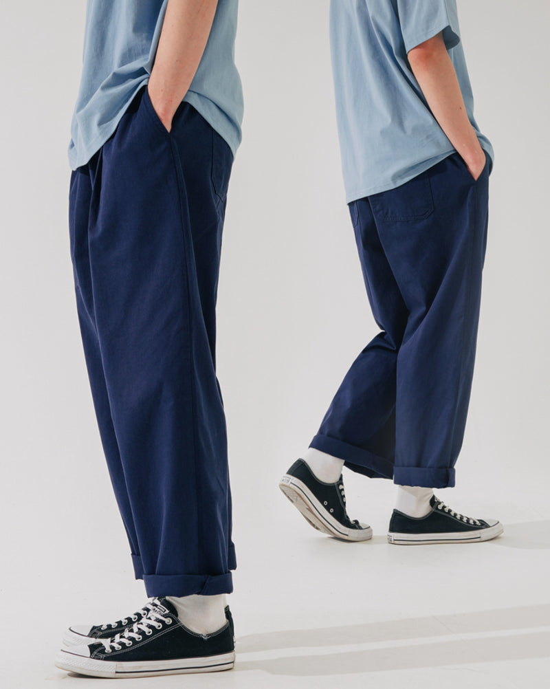 ダブルユーブイプロジェクト(WV PROJECT) Vine Cotton Banding Pants Navy JNLP7591