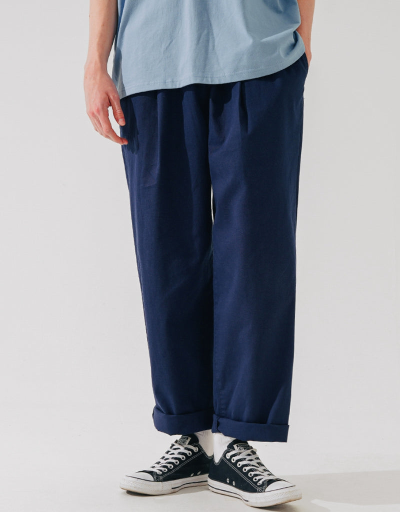 ダブルユーブイプロジェクト(WV PROJECT) Vine Cotton Banding Pants Navy JNLP7591