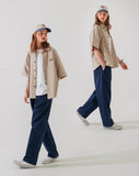 ダブルユーブイプロジェクト(WV PROJECT) Vine Cotton Banding Pants Navy JNLP7591