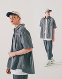 ダブルユーブイプロジェクト(WV PROJECT) Ring denim short-sleeved shirt Gray MJSS7588