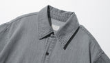 ダブルユーブイプロジェクト(WV PROJECT) Ring denim short-sleeved shirt Gray MJSS7588