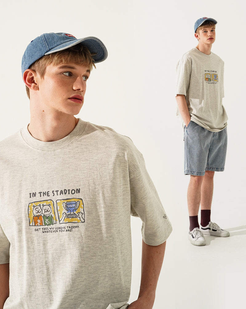 ダブルユーブイプロジェクト(WV PROJECT) OtterFriends T-Shirt Oatmeal JIST7578