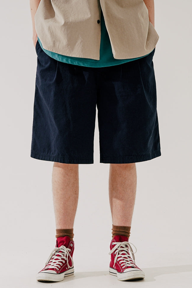 ダブルユーブイプロジェクト(WV PROJECT) Bermuda Village Cotton Pants Navy JJSP7592