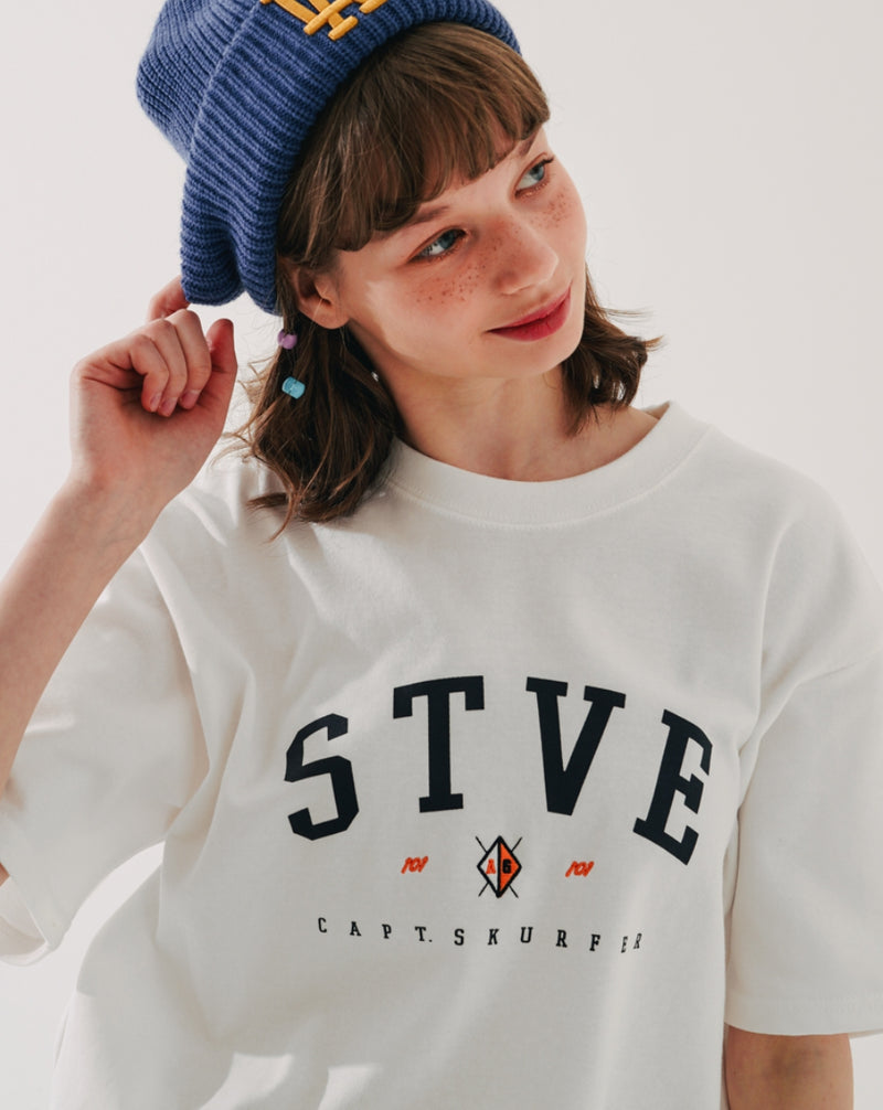 ダブルユーブイプロジェクト(WV PROJECT) Stevie College T-Shirt Ivory SHST7597