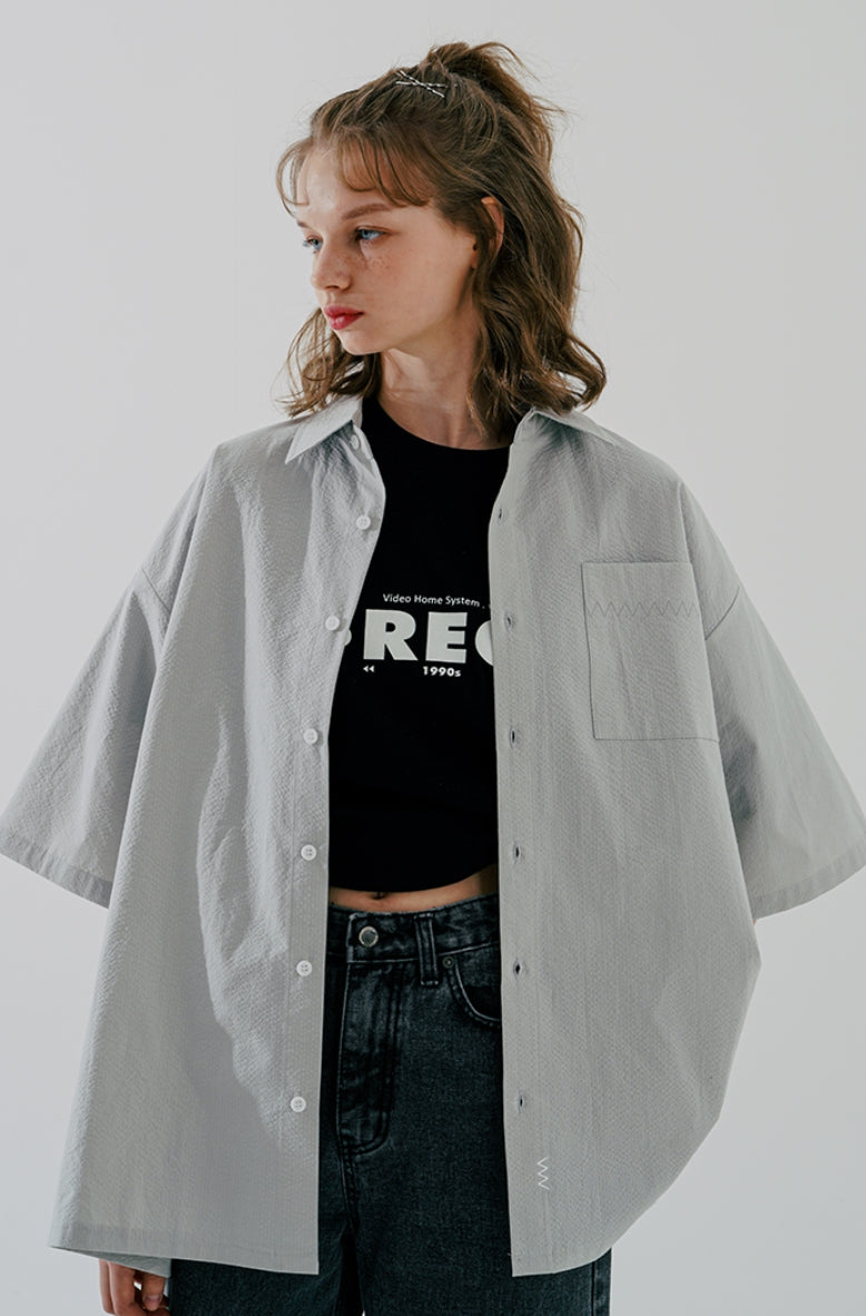 ダブルユーブイプロジェクト(WV PROJECT) Round Lon T-Shirt Gray JNSS7590