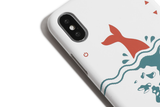 EZKATON (エズカートン)　Dive-in phone case (glossy) white