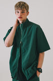 ダブルユーブイプロジェクト(WV PROJECT) Code short-sleeved jacket Green MJST7599