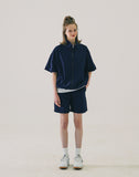 ダブルユーブイプロジェクト(WV PROJECT) Code short-sleeved jacket Navy MJST7599