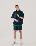 ダブルユーブイプロジェクト(WV PROJECT) Code short-sleeved jacket Navy MJST7599