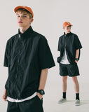 ダブルユーブイプロジェクト(WV PROJECT) Code short-sleeved jacket Black MJST7599