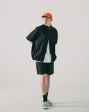 ダブルユーブイプロジェクト(WV PROJECT) Code short-sleeved jacket Black MJST7599